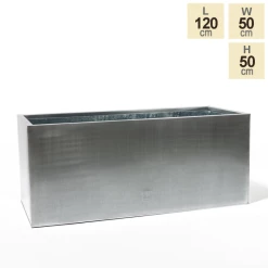 100cm Zinc Galvanised Silver Trough -Cheap PLANTERS Store PP9998 main image 1 615f