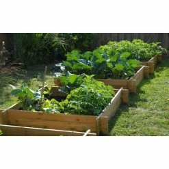 200 Litres - The Chamberlain Wooden Raised Grow Bed by Lacewing™ - 100cm² (H20cm) -Cheap PLANTERS Store TE025420 add image 2 3959