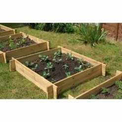 350 Litres - The Chamberlain Wooden Raised Grow Bed by Lacewing™ - 100cm² (H35cm)