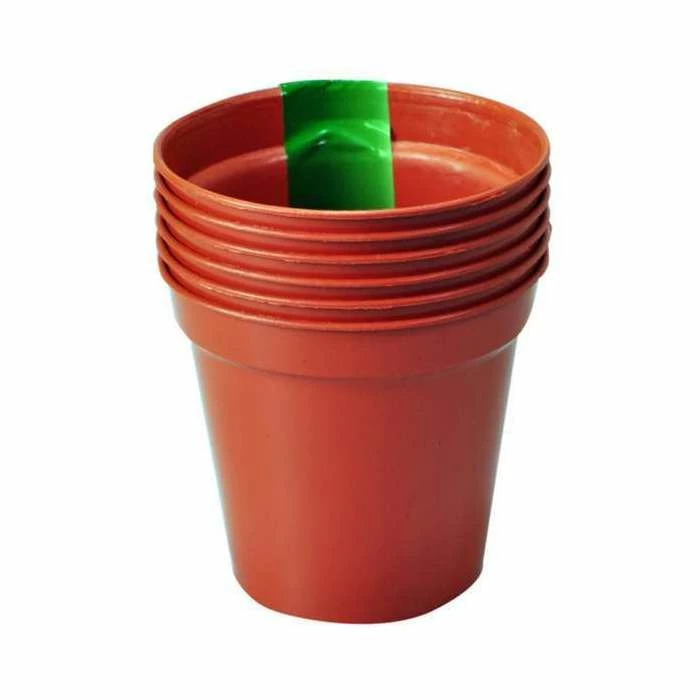 10cm (4") Pack of 6 Plant Pots 1 10cm (4") Pack of 6 Plant Pots