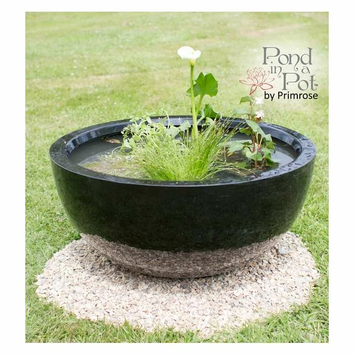 H34cm Black Pond-In-A-Pot Wildlife-Friendly Solar Water Feature 1 H34cm Black Pond-In-A-Pot Wildlife-Friendly Solar Water Feature