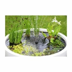 H34cm White Pond-In-A-Pot Semi-Shade Solar Water Feature -Cheap PLANTERS Store WF10095SOL add image 3 6162