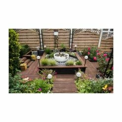H34cm White Pond-In-A-Pot Semi-Shade Solar Water Feature -Cheap PLANTERS Store WF10095SOL add image 4 2eaf