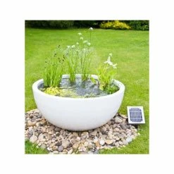 H34cm White Pond-In-A-Pot Semi-Shade Solar Water Feature -Cheap PLANTERS Store WF10095SOL add image 8 e0dd