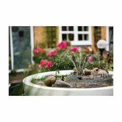 H34cm White Pond-In-A-Pot Semi-Shade Solar Water Feature -Cheap PLANTERS Store WF10095SOL add image 9 9e04